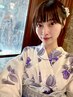【昼12-16時】浴衣レンタル + 着付け + ヘア ¥5,200