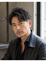 MEN's Baguz MEN'Sカット/ MEN'Sパーマ/ MEN'Sカラー 大人メンズ無造作ウェーブセンターパートツーブロックパーマ