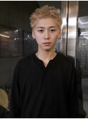 ウォーリアカット　ブロンドベージュ　無造作ヘア