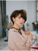大人女子のマッシュショート