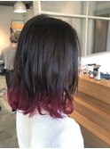 【グラデーションヘア】ピンクバイオレットカラー