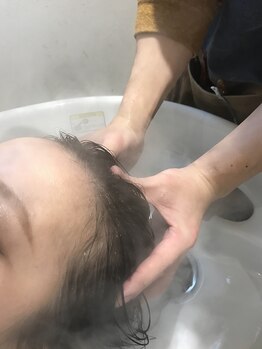 アソビ(hair plays ASOBI)の写真/10分から施術可能な人気のスチームスパ◎頭痛や肩こり、目の疲れにお悩みの方は是非一度お試しください！