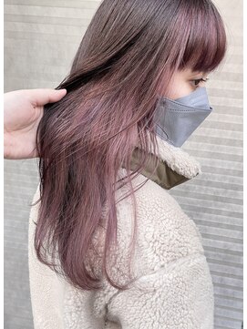 ミント(mint.) 大人可愛い！フェイスフレーミングカラー！ラベンダーピンク！