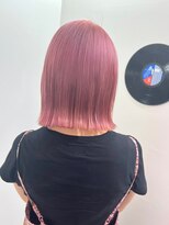 デート 下北沢(DATE)&nbsp;チェリーピンクボブ/ダブルカラー/ブリーチ/髪質改善/下北沢