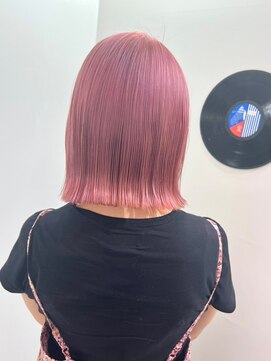 デート 下北沢(DATE) チェリーピンクボブ/ダブルカラー/ブリーチ/髪質改善/下北沢