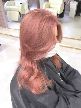 シェリ(che'rie) ロングレイヤー×オレンジブラウン