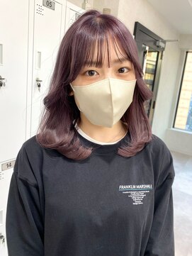 ムク 横浜店(muku) ダブルカラーピンクベージュベージュカラーケアブリーチレイヤー