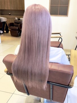 クアトログランシュ ひたちなか店(QUATRO×GranCieux) ピンクベージュ【ひたちなか/ブリーチ】