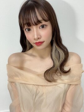 ロンドワン 三宮元町(Lond one) インナーカラー/イヤリングカラー/ミルクティーベージュ