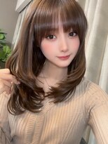 ノク(nok)&nbsp;キホミディアム_大人ガーリーダークアッシュ似合わせカット