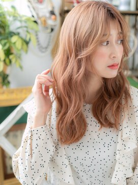 カバーヘア ブリス 志木南口駅前店(COVER HAIR bliss) ★ミルクティーピンク大人巻きエアリーロング20代30代40代★10