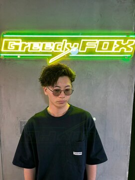 グリーディーフォックス 代々木(Greedy FOX) 波巻き/ハイライト/マッシュパーマ/ウルフ[シェービング]