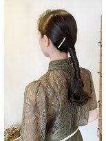 ケイズプラスカラン(HAIR AND MAKEUP K's PLUS calin)&nbsp;【倉敷  沖／calin】ダウンスタイル　ヘアセット