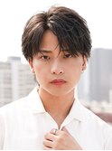 韓流コンマバングナチュラルセンターパートカット