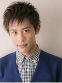 斜めバング清潔感フェザーショートb新所沢