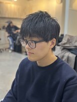 ソイクフ(SOY KUFU)&nbsp;スパイキーショートメンズ短髪ベリーショート黒髪スーツ