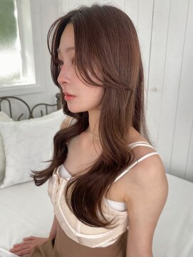 バイオレット 表参道店(Violet) 韓国くびれヘア/ヨシンモリ/チョコレートブラウン/AM