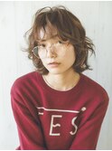 パーマ ニュアンスパーマ レイヤーボブ ゆるふわボブ 20代 30代