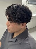ソフトツイストパーマメンズカットパーマツイストセンターパート