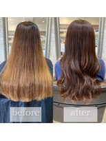 ヴィアスヘアー(vias hair)&nbsp;コーラルカラー× ゆるっとレイヤー