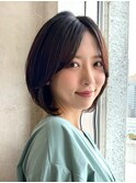 “岩田莉奈”地毛風縮毛矯正美髪髪質改善ショートボブ　新宿