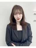 韓国ヘア　レイヤーカット　顔まわり