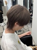 ラピステン 福岡天神 大名店(Lapis)&nbsp;メンズウルフ/シアーグレージュ/ブリーチ1回