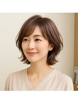 スープレックス ヘアーデザイン(SOUPREX HAIR DESIGN)&nbsp;ラベンダー大人ボブ　20代 30代 40代 50代 60代