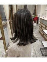 ベレッタ 松井山手店(veretta.)&nbsp;外ハネボブ♪ハイライトデザインカラー