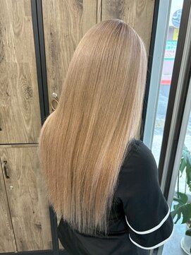 アミリー ひたち野うしく店(Amily) ハイライトバレイヤージュダブルカラーケアブリーチ20代30代