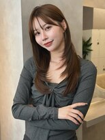 オムニス 表参道(Omnis)&nbsp;耳掛け可愛い美髪レイヤーカットロングヘア小顔顔周りレイヤー