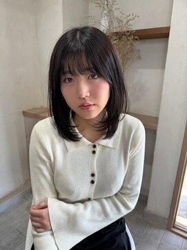 クラゲヘアー/小顔/ココアベージュ/オリーブグレー/大人レイヤー