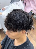 メルシー トータル ブランディング サロン(merci TOTAL BRANDING SALON)&nbsp;メンズ波巻パーマ　刈り上げマッシュスパイラルパーマ波打ち