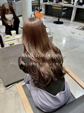 ブランコトレス 鏡島(BLANCO tres) レイヤーカット/透明感カラー/髪質改善