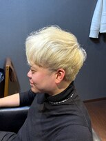 ビーダンディー(Bee dandy)&nbsp;ビジネスツーブロックショート ブリーチ 金髪 ハイトーン メンズ