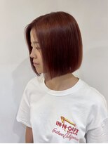 エクラート イーリス 高田馬場店(ECLART IriS)&nbsp;大人カシスレッド×切りっぱなしボブ