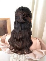 ソノ(sono)&nbsp;カチモリハーフアップ カチモリヘア ハーフアップ お呼ばれヘア