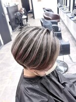 アンダーバーホワイト 広島 並木店(_WHITE)&nbsp;広島バレイヤージュ×エンドカラー/ハイライト/ブリーチ