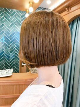 ロンド パルティール 大宮(Lond partir) 【石田勇士郎】ミルクティーブランジュ切りっぱなしボブ