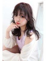 イソラブル(ISOLA-blu) 【ピンクバイオレット】ゆらぎセミロング