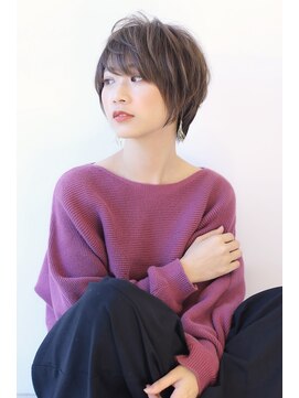 オーロ 宝塚店(ORO) オリーブカラーハイライトカラー小顔くすみカラーくびれショート