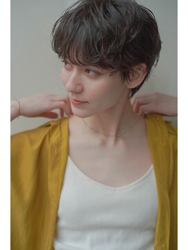 レジュアル(RESSUAL) マッシュショート ショコラベージュ 毛先カール ベビーバング