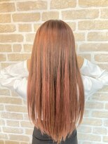 カレント(Current) レッドブラウン×ピンクハイライト