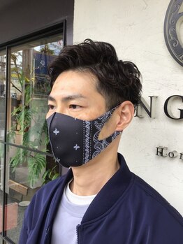 リンカラン オムヘアー(LINGKARAN Homme Hair)の写真/《阪神西宮駅/徒歩5分/理容室/駐車場あり》グレーカラーでオシャレを演出◇周りと差のつく仕上がりに◎