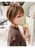 ベージュショート
