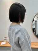黒髪ボブ/大人かわいい/美髪/こなれミディ/地毛風カラー/92
