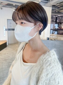 アイティーバイアルバム 下北沢店(IT by ALBUM) 丸みショート_グレージュカラーボブウルフココア_ba419231