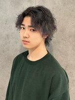 エアー 青山(AIR)&nbsp;癖毛カット/グレージュカラー/ツーブロック/10代20代