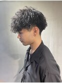 MEN'S HAIR/束感ショート/波巻き/マッシュパーマ