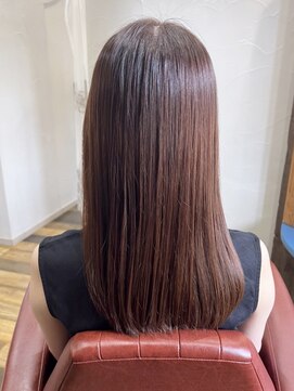 ヘアーハピネス ハート(hair happiness heArt) 縮毛矯正ロング♪コスメストレート髪質改善ココアベージュ